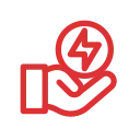 Energy saving icon representing efficient tint films