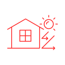 House icon showing sun heat blocking tint
