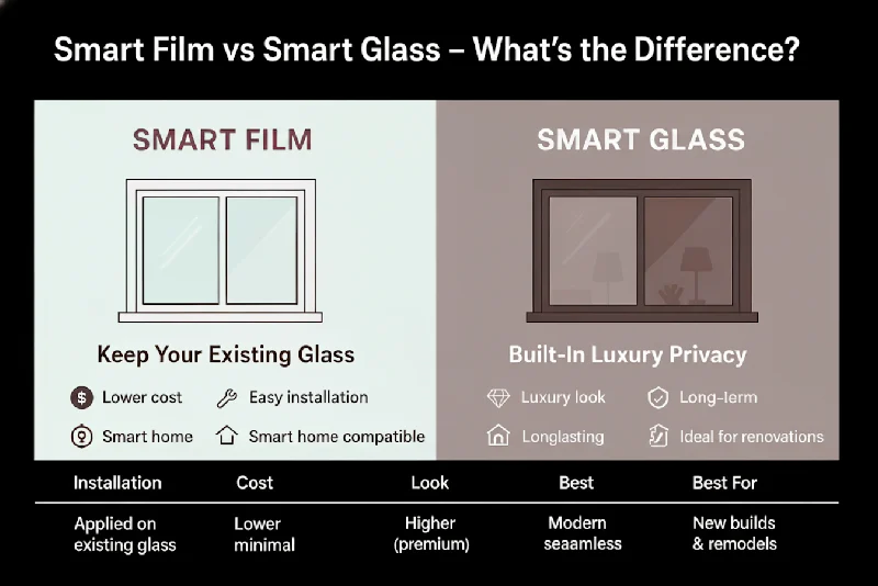 Film vs Smart Glass